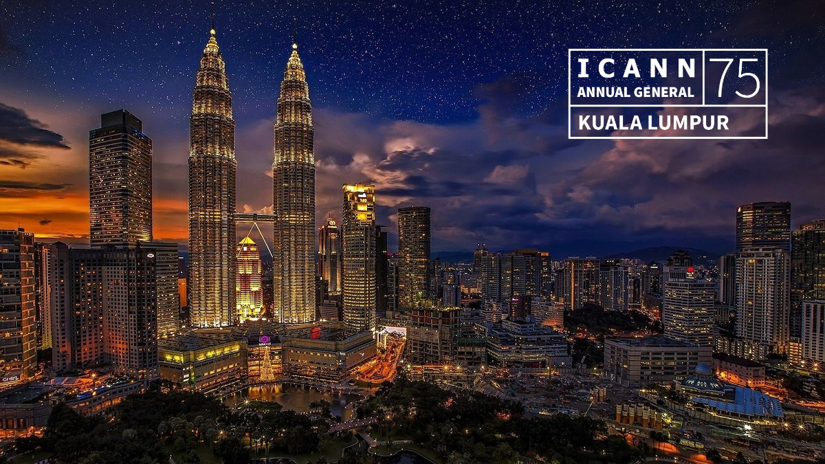 The ICANN75 Annual General Meeting in Kuala Lumpur, Malaysia.